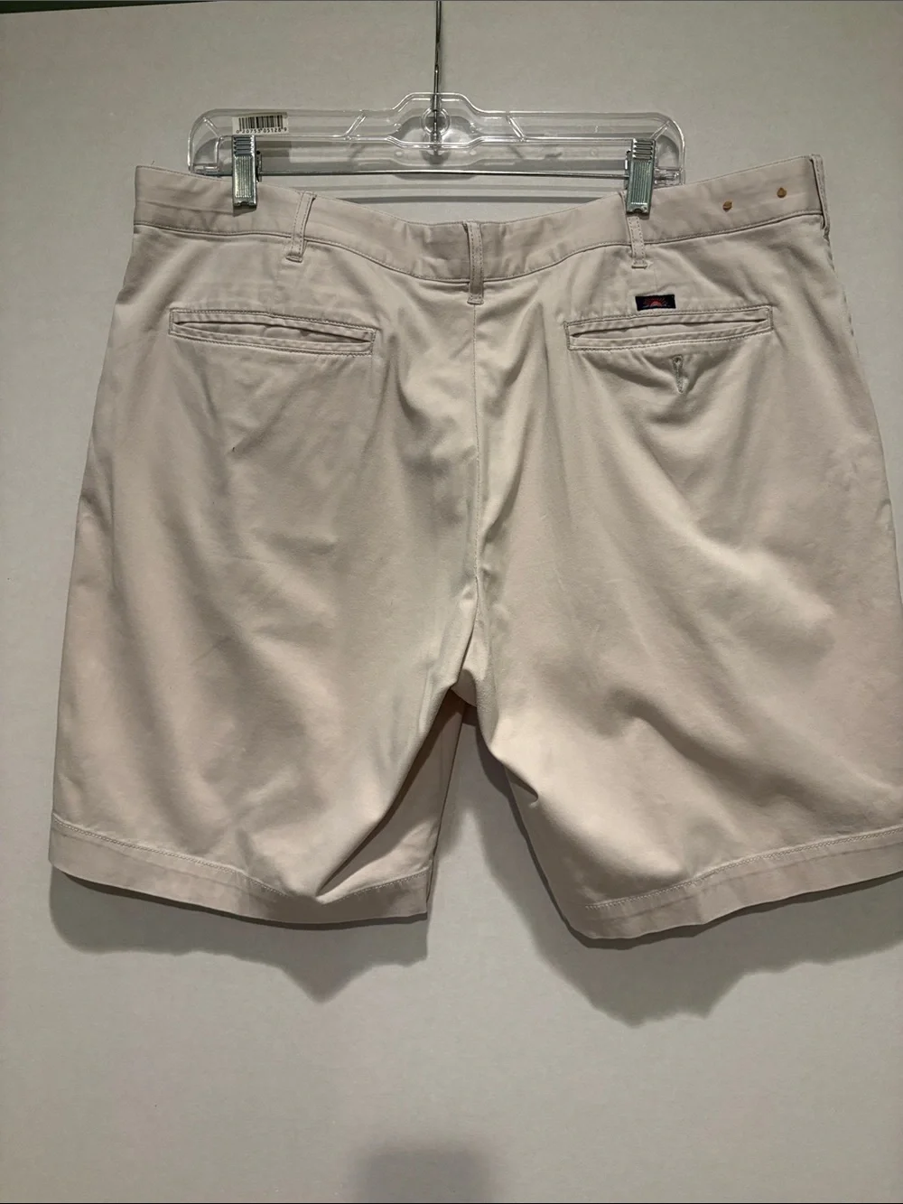 Faherty - Men's Essential Chino Short. Size 38. Khaki, Stone.